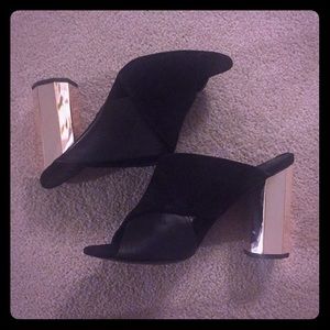 Topshop Black mules size 40